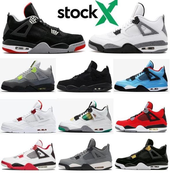 2020 4s bred fire red black cat neon travis scotts white cement basketball shoes men 4 metallic royalty toro bravo sneakers with box
2020 4s bred fire red black cat neon travis scotts white cement basketball shoes men 4 metallic royalty toro bravo sneakers with box