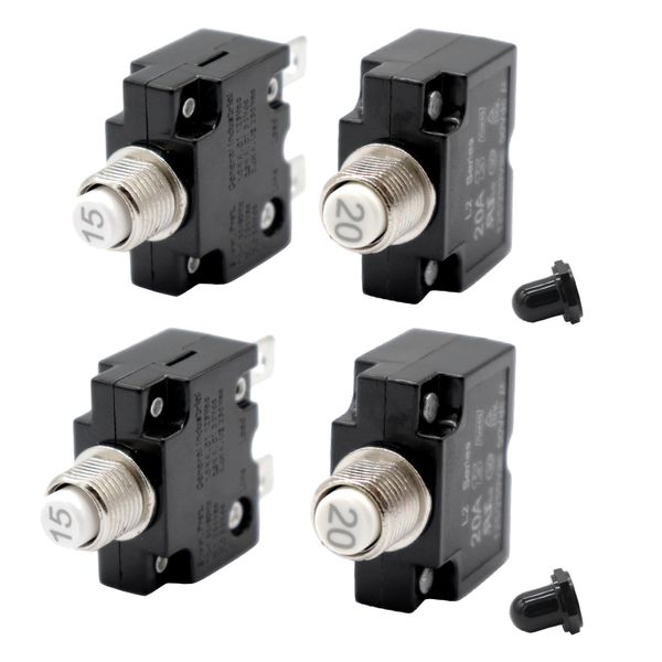 4x12v-24v push button resettable circuit breaker w/quick terminals 15a & 20a
4x12v-24v push button resettable circuit breaker w/quick terminals 15a & 20a