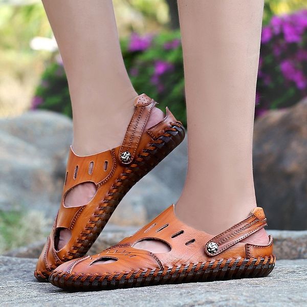 2020 spring new style men low hide substance sandals outdoor sandals comfortable casual fashion, Black
2020 spring new style men low hide substance sandals outdoor sandals comfortable casual fashion, Black