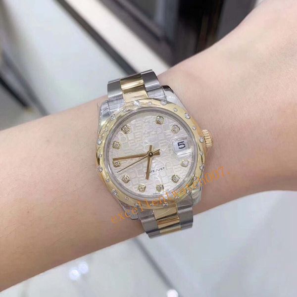2019 luxury wristwatches 178343 36mm champagne round gold diamond diamond folding clasp 18k yellow gold automatic women's, Slivery;brown
2019 luxury wristwatches 178343 36mm champagne round gold diamond diamond folding clasp 18k yellow gold automatic women's, Slivery;brown