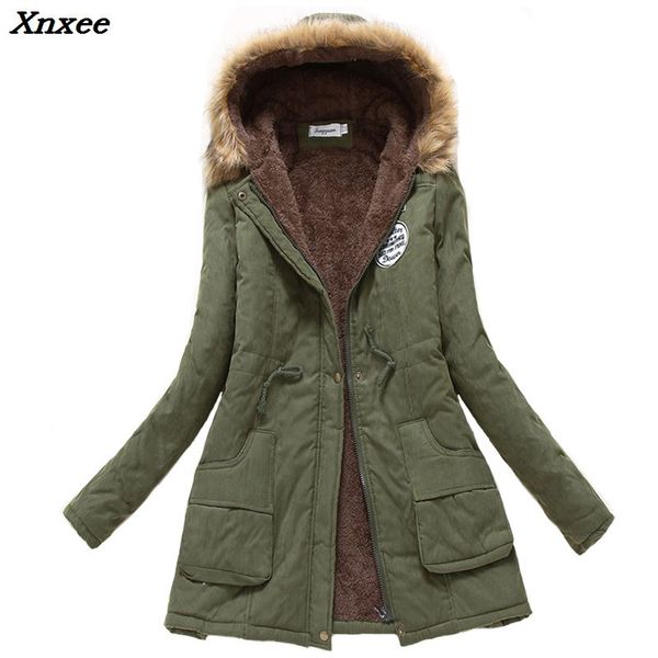 2018 winter jacket women wadded jacket female outerwear slim winter hooded coat long cotton padded fur collar parkas plus size, Tan;black
2018 winter jacket women wadded jacket female outerwear slim winter hooded coat long cotton padded fur collar parkas plus size, Tan;black