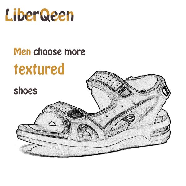 liberqeen men summer fashion sandals beach shoes genuine leather comfortable casual shoes men roman style big size, Black
liberqeen men summer fashion sandals beach shoes genuine leather comfortable casual shoes men roman style big size, Black
