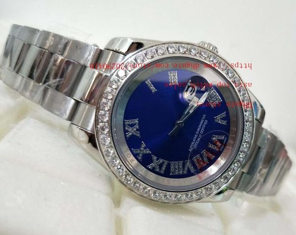 

2020 latest version 41mm datejust diamond bezel 116300 president roman diamond asia 2813 movement mechanical automatic mens watch watches, Slivery;brown