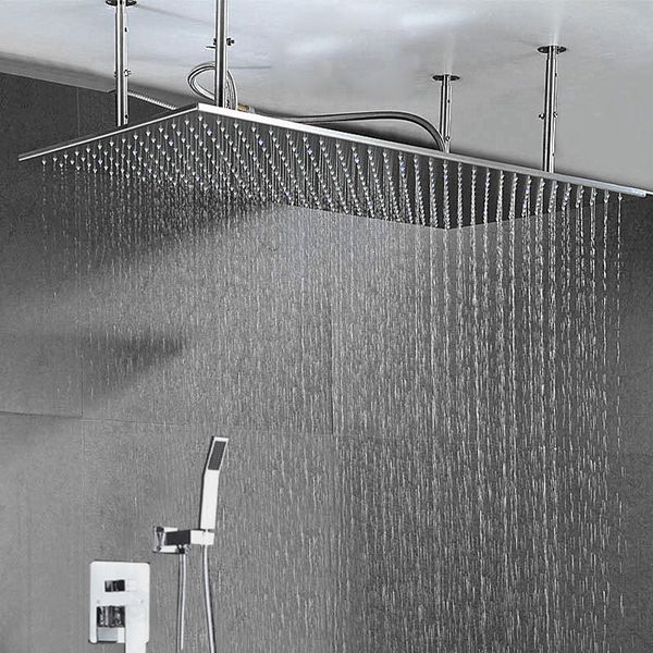 2 function bathroom shower set accessories cold mixer tap mirror panel 400x800mm rectangle shower head rainfall bath shower faucet
2 function bathroom shower set accessories cold mixer tap mirror panel 400x800mm rectangle shower head rainfall bath shower faucet