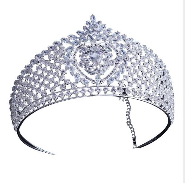 katesolo gorgeous sparkling clear big wedding pageant tiaras hairband crystal bridal crowns for brides hair jewelry headpiece, Silver
katesolo gorgeous sparkling clear big wedding pageant tiaras hairband crystal bridal crowns for brides hair jewelry headpiece, Silver