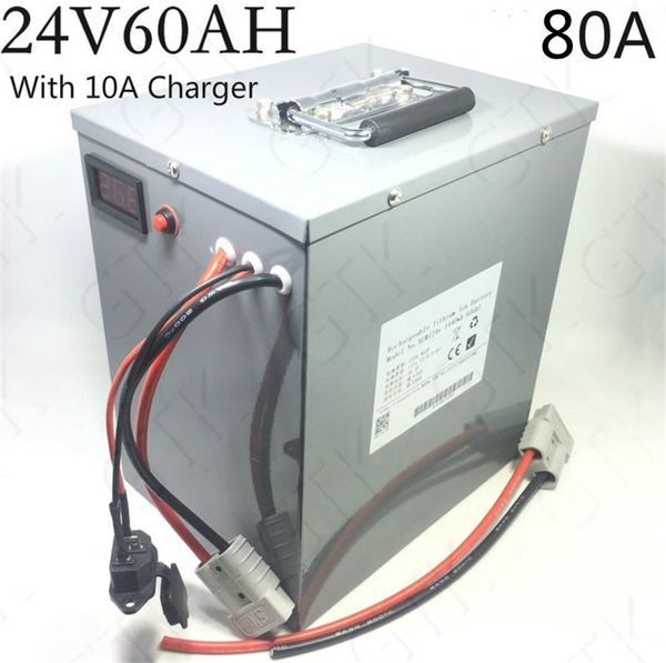 Lifepo4 24v 60AH battery 60AH lithium battery pack 80A 2000W for Electric motor cycle bike tricycle RV AGV car power propeller
Lifepo4 24v 60AH battery 60AH lithium battery pack 80A 2000W for Electric motor cycle bike tricycle RV AGV car power propeller