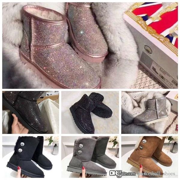 fashion designer women winter snow boots luxury australia classic short bow boots ankle knee bow girl mini bailey boot 2019 size 36-40, Black
fashion designer women winter snow boots luxury australia classic short bow boots ankle knee bow girl mini bailey boot 2019 size 36-40, Black