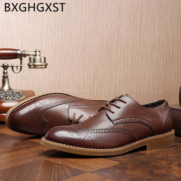 brogue shoes men 2020 men shoes leather italian coiffeur classic brown dress zapatos de hombre de vestir formal, Black
brogue shoes men 2020 men shoes leather italian coiffeur classic brown dress zapatos de hombre de vestir formal, Black
