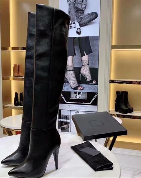 new new sl straight motorcycle winter womens knight real leather thigh-high snow boots shoes size 35-41, Black
new new sl straight motorcycle winter womens knight real leather thigh-high snow boots shoes size 35-41, Black