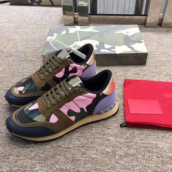 Luxury Designer Fashion Stud Camouflage Sneakers Shoes Rock Runner Men,Women Walking Flats High Quality Rockrunner Trainers Casual EU36-45
Luxury Designer Fashion Stud Camouflage Sneakers Shoes Rock Runner Men,Women Walking Flats High Quality Rockrunner Trainers Casual EU36-45