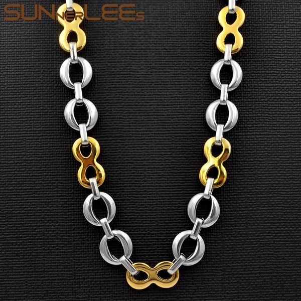 sunnerlees fashion jewelry stainless steel necklace 12mm geometric link chain silver gold color for men women sc103 n
sunnerlees fashion jewelry stainless steel necklace 12mm geometric link chain silver gold color for men women sc103 n