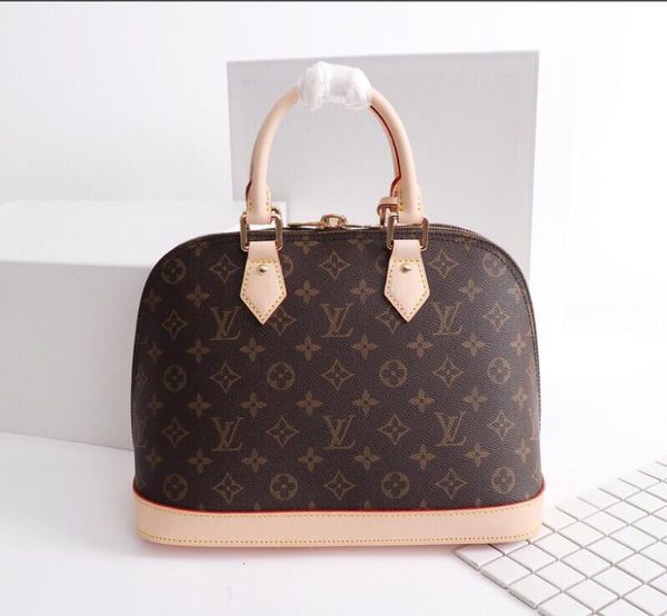 2020 women's handbag alma bb shell bag handle cute bag damier ebene crossbody bag patent leather
2020 women's handbag alma bb shell bag handle cute bag damier ebene crossbody bag patent leather