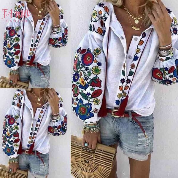 women casual flower cotton linen button long lantern sleeve shirt blouse tunic holiday beach wear national feature blouses, White
women casual flower cotton linen button long lantern sleeve shirt blouse tunic holiday beach wear national feature blouses, White