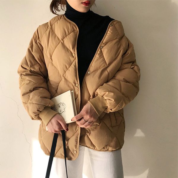 net red medium long all-around cotton padded clothes autumn and winter 2019 new korean version ins super thickened bread clo, Black
net red medium long all-around cotton padded clothes autumn and winter 2019 new korean version ins super thickened bread clo, Black