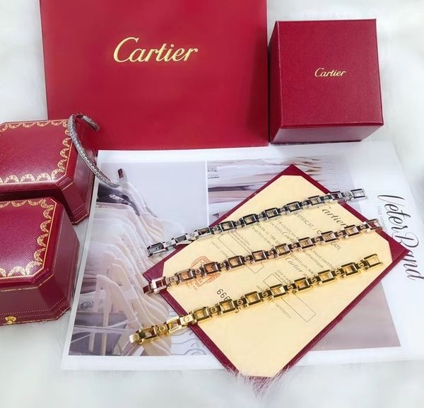 2020 fashion jewelry stainless alloy bracelets bangles pulseiras 3 color bracelets for man women gift with box, Golden;silver
2020 fashion jewelry stainless alloy bracelets bangles pulseiras 3 color bracelets for man women gift with box, Golden;silver