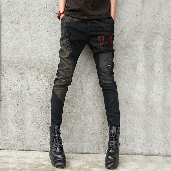 # 2234 black denim карандаш брюки для дамы плюс размера тонкой высокого steert брюки девушка карманы лоскутных сетки джинсы мода корейской, Blue
# 2234 black denim карандаш брюки для дамы плюс размера тонкой высокого steert брюки девушка карманы лоскутных сетки джинсы мода корейской, Blue
