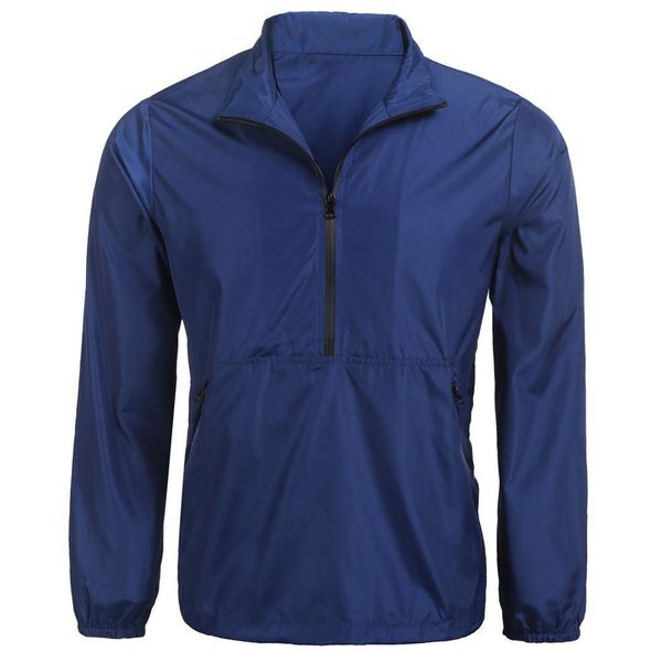 men lightweight long sleeve waterproof raincoat rain casual spring, autumn solid pullover pockets jacket, Black;brown
men lightweight long sleeve waterproof raincoat rain casual spring, autumn solid pullover pockets jacket, Black;brown