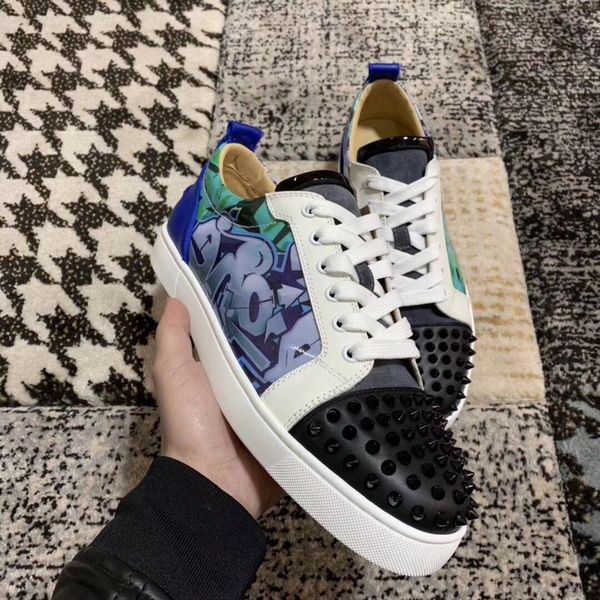 fashion sneakers with leather red box low graffiti patent r style walking leisure walking flats shoes bottom cqmax, Black
fashion sneakers with leather red box low graffiti patent r style walking leisure walking flats shoes bottom cqmax, Black