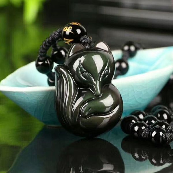Women Pendant Necklace Natural Rainbow Eye Obsidian Jades Fox Pendant Gift for Men Women Fine Jewelry
Women Pendant Necklace Natural Rainbow Eye Obsidian Jades Fox Pendant Gift for Men Women Fine Jewelry