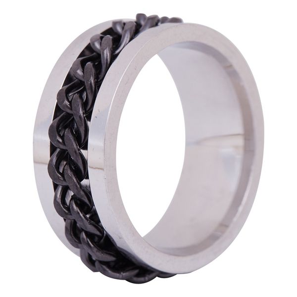 men's stainless steel ring wedding band cuban spin link chain unique black, Golden;silver
men's stainless steel ring wedding band cuban spin link chain unique black, Golden;silver