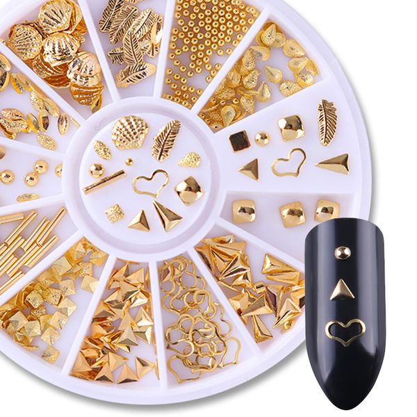 3d nail decoration heart leaf shell nail rivet gold bead manicure art studs for diy design mixed patterns art decors, Silver;gold
3d nail decoration heart leaf shell nail rivet gold bead manicure art studs for diy design mixed patterns art decors, Silver;gold