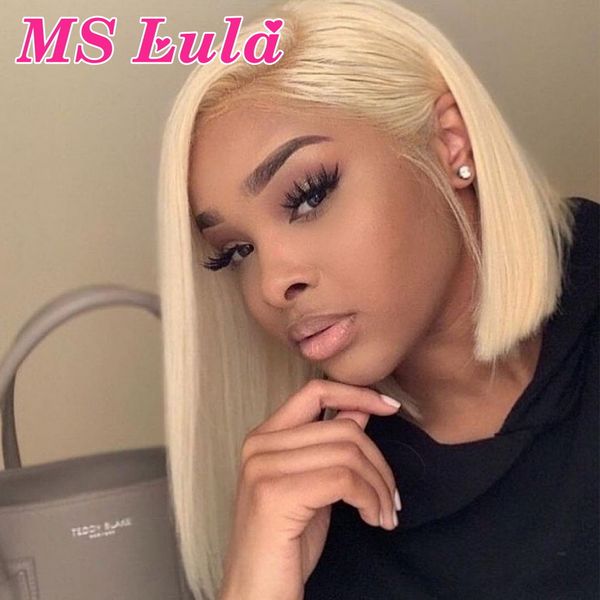 613 blonde short bob wigs pre plucked ms lula brazilian 6-16 remy wig with baby hair 150% transparent lace front human hair wigs, Black;brown
613 blonde short bob wigs pre plucked ms lula brazilian 6-16 remy wig with baby hair 150% transparent lace front human hair wigs, Black;brown