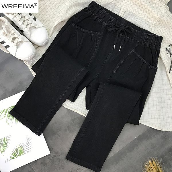 new arrival fashion women long denim pants solid color pockets drawstring design elastic waist casual jeans simple pants z960, Blue
new arrival fashion women long denim pants solid color pockets drawstring design elastic waist casual jeans simple pants z960, Blue