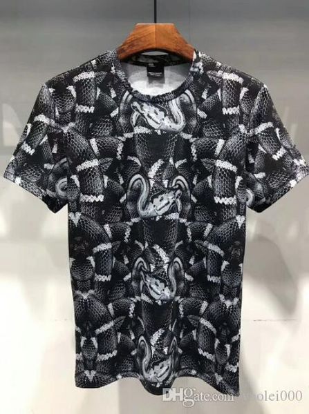 fashion casual mb color wings water drop python print round neck short-sleeved men and women couple students tide models korean version, White;black
fashion casual mb color wings water drop python print round neck short-sleeved men and women couple students tide models korean version, White;black