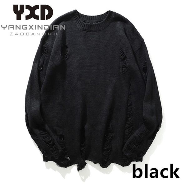 new 2020 hip hop fashion pullovers hole ripped knit sweaters men jumper solid o-neck oversized streetwear sweater mens clothes, White;black
new 2020 hip hop fashion pullovers hole ripped knit sweaters men jumper solid o-neck oversized streetwear sweater mens clothes, White;black