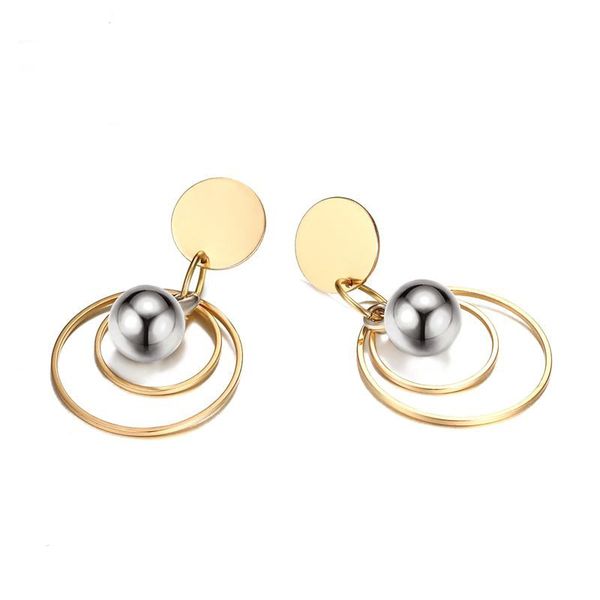 gold color fashion simple lady's circle beads earrings stainless steel earring jewelry gift for women lady j103, Golden;silver
gold color fashion simple lady's circle beads earrings stainless steel earring jewelry gift for women lady j103, Golden;silver