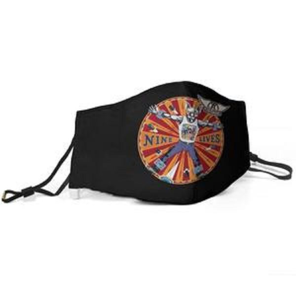 women men face mask dust mask muffle aerosmith nine lives printed with adjustable ear hook mask, Silver
women men face mask dust mask muffle aerosmith nine lives printed with adjustable ear hook mask, Silver