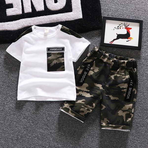 camouflage short sleeve t-shirt short pants breeches boy girl 1-7 yrs old baby clothes thin 100% cotton coordinates, White
camouflage short sleeve t-shirt short pants breeches boy girl 1-7 yrs old baby clothes thin 100% cotton coordinates, White