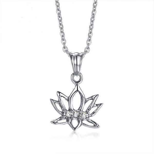 silver color fashion lover's gemstone lotus zircon pendant necklace stainless steel link chain necklace jewelry gift j1063
silver color fashion lover's gemstone lotus zircon pendant necklace stainless steel link chain necklace jewelry gift j1063