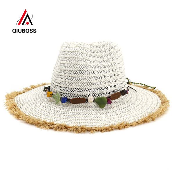 qiuboss summer flat furry brim paper straw jazz hat cap women men beach cowboy hats breathable sunhat sunshade hat, Blue;gray
qiuboss summer flat furry brim paper straw jazz hat cap women men beach cowboy hats breathable sunhat sunshade hat, Blue;gray