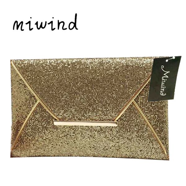 

new day clutches bags women evening party bags gold sequins envelope bag purse clutch handbags shiny solid ultrathin