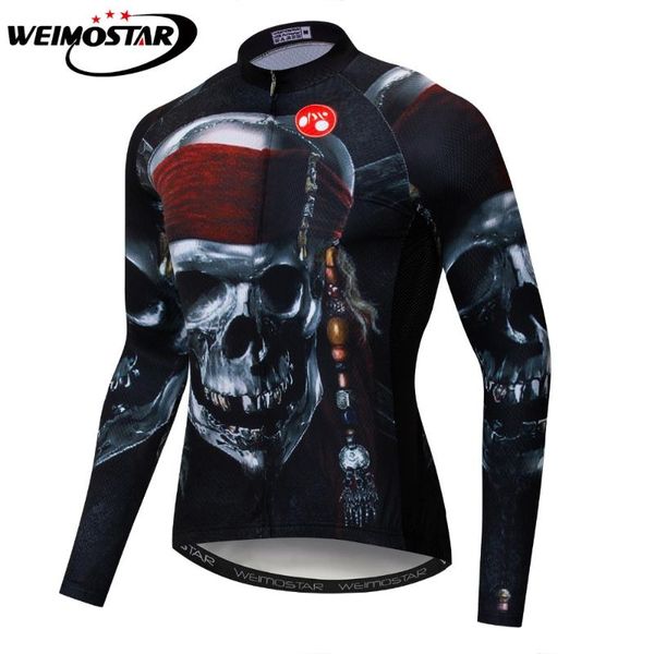 men pirate skull winter thermal fleece cycling jersey long sleeve clothing riding bike jersey sport shirt maillot ropa ciclismo, Black;red
men pirate skull winter thermal fleece cycling jersey long sleeve clothing riding bike jersey sport shirt maillot ropa ciclismo, Black;red
