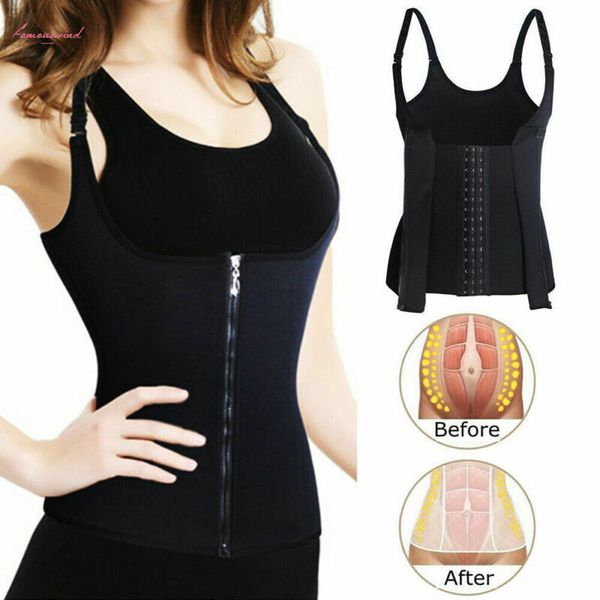 local stock shapermint women waist trainer corset zipper vest body shaper cincher tank t, White
local stock shapermint women waist trainer corset zipper vest body shaper cincher tank t, White