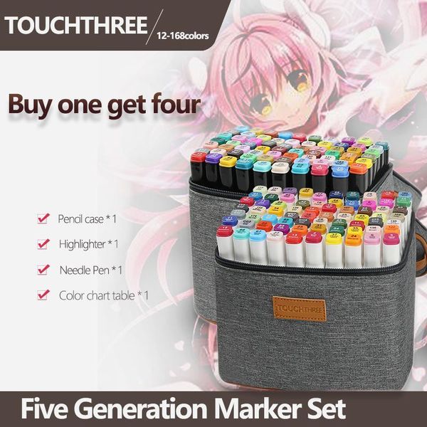 touchthree art marker set 30 40 80 168 colors alcohol base markers manga sketch drawing marker pen for dual headed tip pen
touchthree art marker set 30 40 80 168 colors alcohol base markers manga sketch drawing marker pen for dual headed tip pen