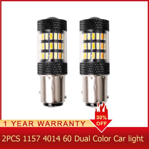 roadot 2x 1157 4014 led dual color white amber switchback led turn signal light bulb 60smd auto car bulbs turn brake lamp 12v
roadot 2x 1157 4014 led dual color white amber switchback led turn signal light bulb 60smd auto car bulbs turn brake lamp 12v