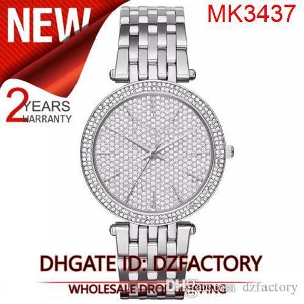 Перевозка груза падения Новый MK3437 MK3438 MK3439 Ladies 39mm покрыло Дело Дизайнер наручные ч