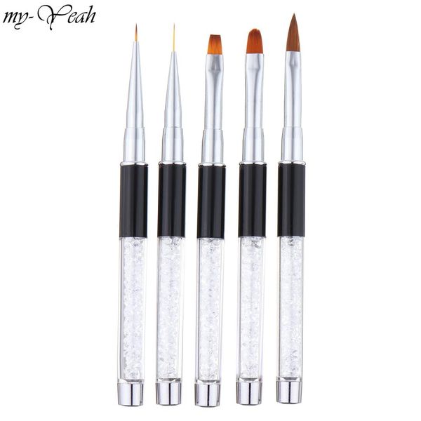 5 styles nail art poly uv gel extension builder acrylic liquid powder brush lines stripe liner drawing pen manicure tool, Yellow
5 styles nail art poly uv gel extension builder acrylic liquid powder brush lines stripe liner drawing pen manicure tool, Yellow