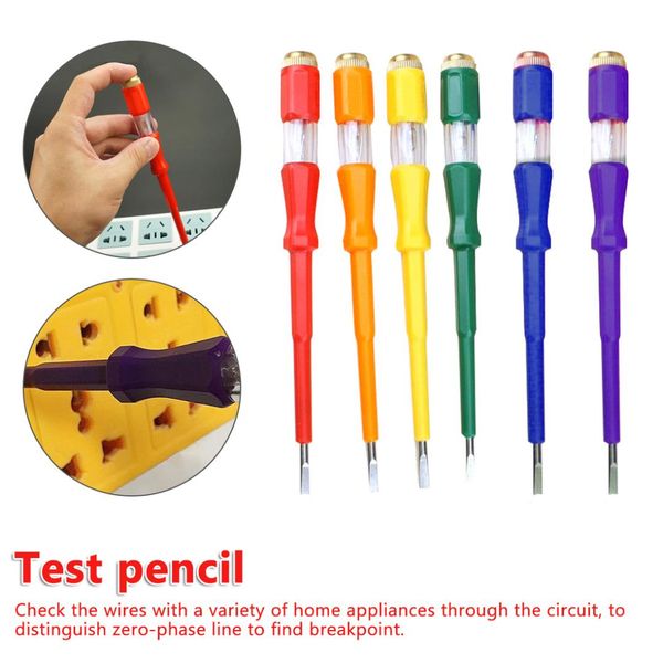 1pcs test pencil electrician household flat screwdriver detection portable socket detector screw driver repair tools
1pcs test pencil electrician household flat screwdriver detection portable socket detector screw driver repair tools