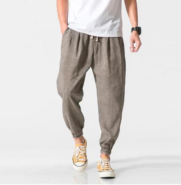 2020 mens summer linen thin sweatpants cotton linen casual harem pants men joggers man harajuku trousers male baggy pants, Black
2020 mens summer linen thin sweatpants cotton linen casual harem pants men joggers man harajuku trousers male baggy pants, Black