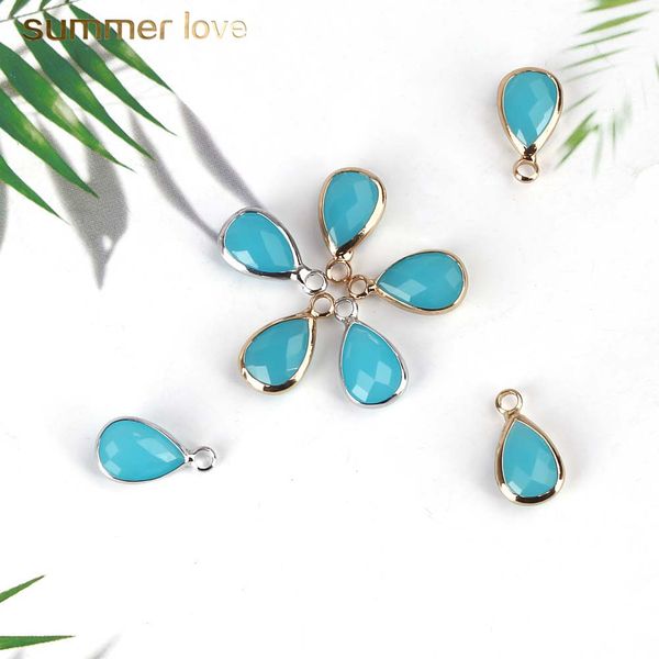 blue waterdrop glass copper pendant for necklace bracelet fashion transparent charm for diy jewelry making 2019, Bronze;silver
blue waterdrop glass copper pendant for necklace bracelet fashion transparent charm for diy jewelry making 2019, Bronze;silver