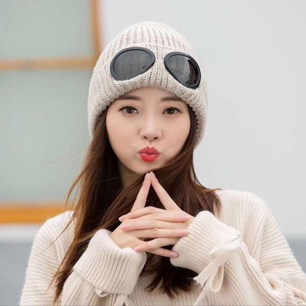 double-use thickened winter knitted hat warm beanies ski cap with removable glasses for men women
double-use thickened winter knitted hat warm beanies ski cap with removable glasses for men women