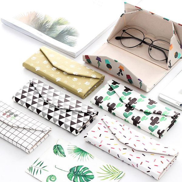 zhenkerou creative cute fresh striped glasses box pu box case for sunglasses triangle folding handmade, Silver
zhenkerou creative cute fresh striped glasses box pu box case for sunglasses triangle folding handmade, Silver