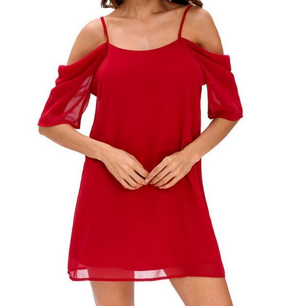 womens solid chiffon dresses fashion casual beach holiday spaghetti strap dress off shoulder mini dresses, Black;gray
womens solid chiffon dresses fashion casual beach holiday spaghetti strap dress off shoulder mini dresses, Black;gray