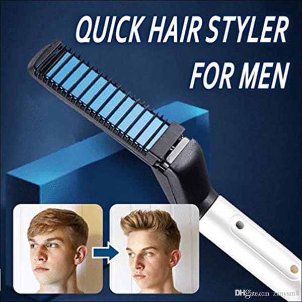 quick beard straightener comb men quick beard straightener styler comb multifunctional hair curling curler show cap tool creative party, Black 
quick beard straightener comb men quick beard straightener styler comb multifunctional hair curling curler show cap tool creative party, Black