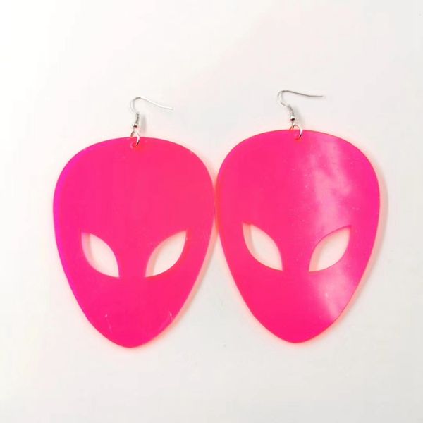 night club dancer jewelry big fluorescent aliens drop earrings female hip hop long acrylic earrings, Silver
night club dancer jewelry big fluorescent aliens drop earrings female hip hop long acrylic earrings, Silver