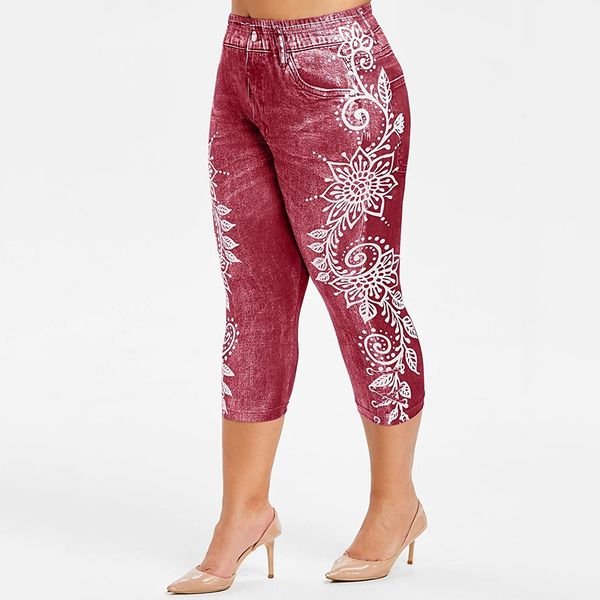 women's slim sport jeans pants athletic high waist 3d print leggings stretchy stretch yoga cropped pants, White;red
women's slim sport jeans pants athletic high waist 3d print leggings stretchy stretch yoga cropped pants, White;red